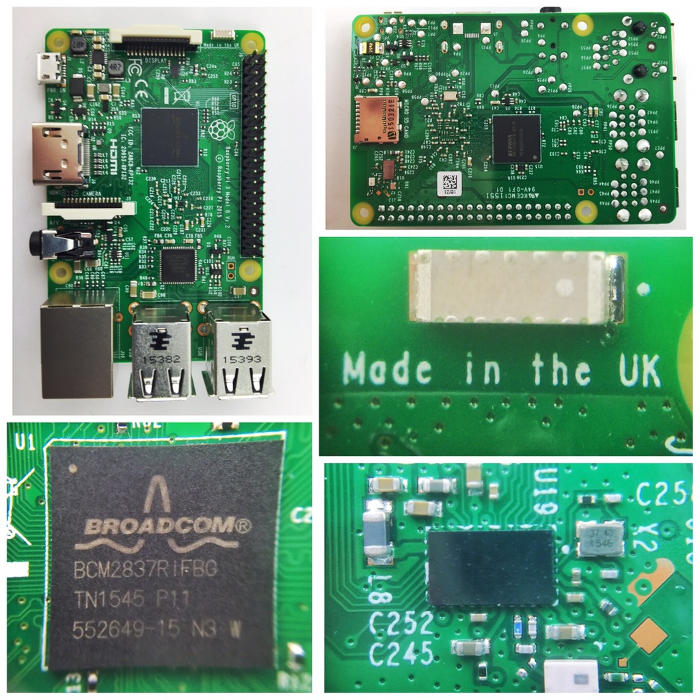 Raspberry Pi 3 Model B.